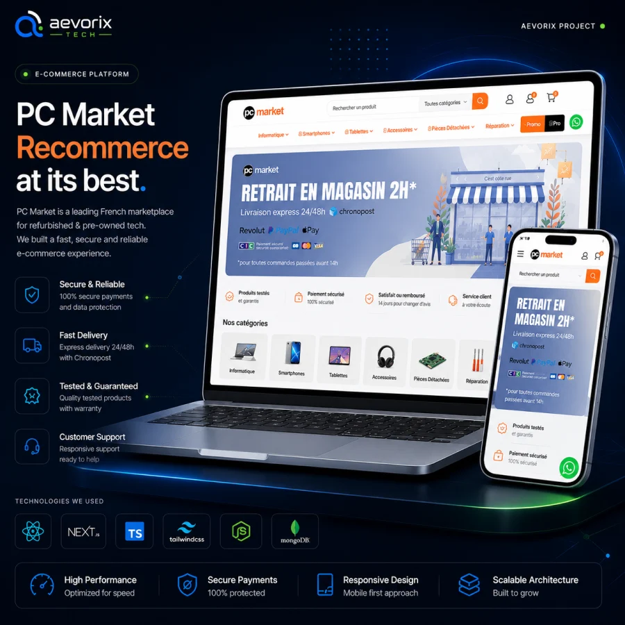 PC Market website preview